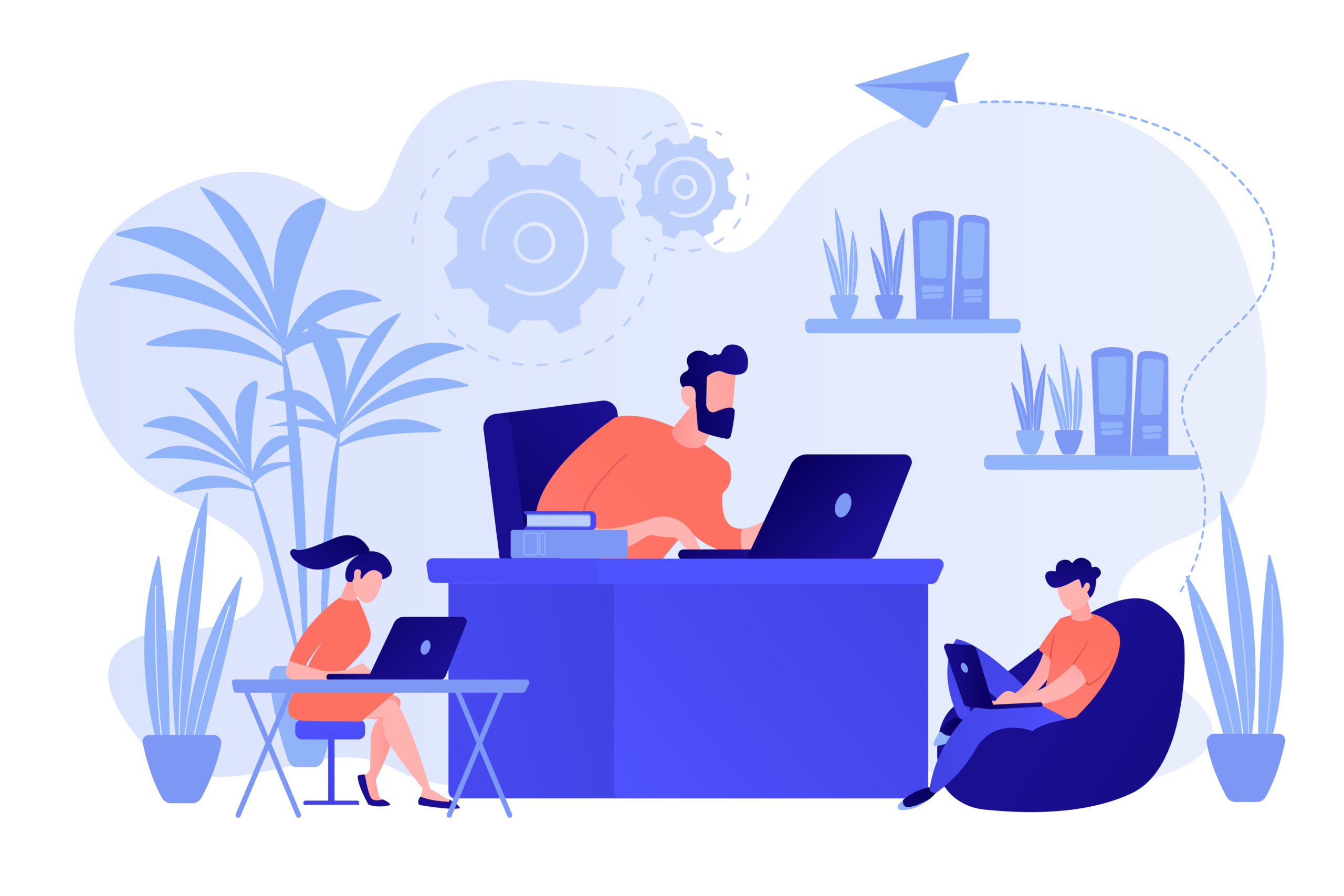 trabajor de oficina